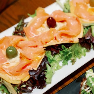 Smoked Salmon Tostadas